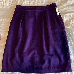 Wool Pencil Skirt w/ Pockets